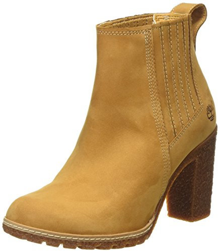 Timberland Glancy Chelsea Scarpe con Tacco, Donna, Giallo (Wheat), 41