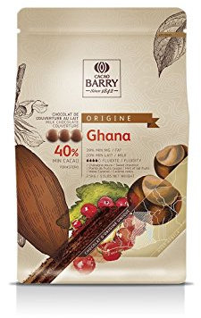 Cacao Barry - Ghana 76% Origine chocolat lait de couverture pistoles 2,5 kg