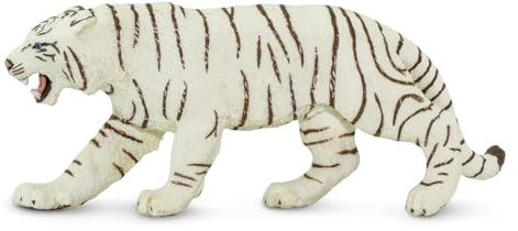Safari Ltd. White Bengal Tiger Figurine - Detailed 6 Plastic Model Figure - Fun Educational Play Toy for Boys, Girls & Kids Ages 3+