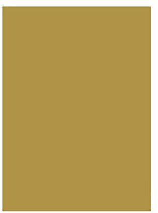folia 6365 - Tonpapier gold matt, DIN A3, 130 g/qm, 50 Blatt - zum Basteln und kreativen Gestalten von Karten, Fensterbildern und für Scrapbooking