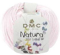 DMC Natura Yarn, 100% Cotton, Rose Layette (N06), 50g