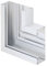 GEWISS FLACHWINKEL 70 x 130 / 80 Brüstungskanal BR Schacht Elektro Fensterbank