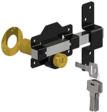 Gatemate Premium Rimlock double Locking Bolt - Keyed Alike - 50mm
