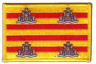 Flaggenfritze Flaggen Aufnäher Spanien Ibiza Fahne Patch + gratis Aufkleber