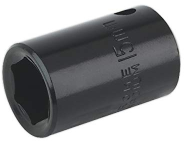 Sealey Is1215 Impact Socket 15Mm 1/2Sq Drive