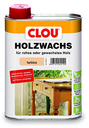 Clou Holzwachs W1 farblos 0,250 L