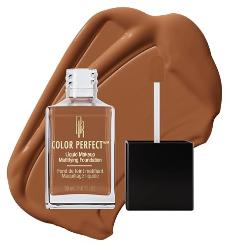 Black Radiance Color Perfect Liquid Full Coverage Foundation Makeup, Brownie, 1 Ounce