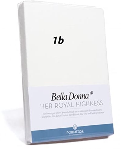 Bella Donna Jersey Spannbettlaken 1B Qualität 140/200 - 160/220cm - Weiß (1000)
