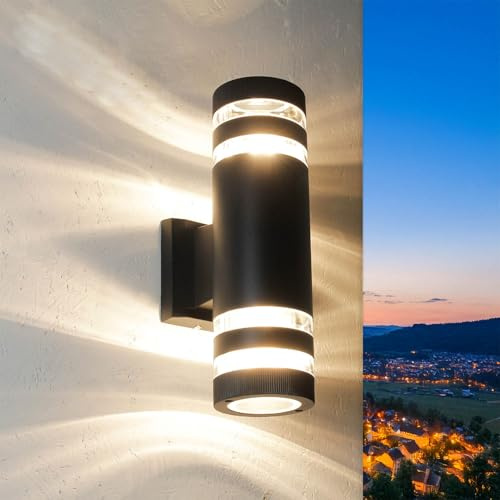Nowodvorski Wandleuchte außen Anthrazit 2-flammig Aluminium E27 max. 40W Hauswandleuchte Außenleuchte Wand Außenbeleuchtung Hauseingang Beleuchtung Einfahrt Wandlampe Garten