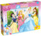 Lisciani 47901 Disney Princess, Italien 2 in 1 Doppel Gesicht Plus, DISNEY Doppelseitiges Puzzle 60 Stück Prinzessinnen, Einheitsgröße