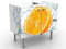 Apalis Waschbeckenunterschrank Frische Orange 60x55x35cm Design Waschtisch, Größe:55cm x 60cm