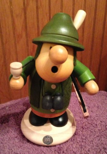 Mueller Räuchermann Müllerchen Förster, 16 cm hoch, original Erzgebirge Seiffen