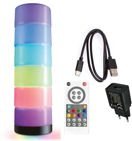 X4-LIFE RGBIC LED-Dekoleuchte aus 6 magnetischen Elementen