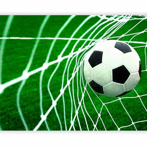 murando - Papier peint panoramique moderne 100x77 cm - Revêtement mural décoration pour chambre salon cuisine - Design unique et moderne - Noir vert - Adolescent, sport, football 100402-11