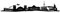 Skyline4u Stuttgart Wandtattoo Skyline Wandtattoo 170 x 31cm schwarz