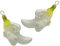 Unbekannt 2X Bananen Glas Christbaumschmuck Deko Adventskranz Baumschmuck Tischdeko