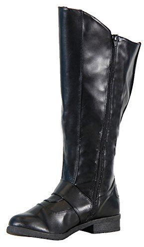 Supereroe Gotham costume nero stivali Nero 10/11 UK Medium