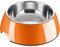 HUNTER Melamin-Napf, Futternapf, Trinknapf für Hunde und Katzen, herausnehmbarer Edelstahlnapf, 160 ml, orange