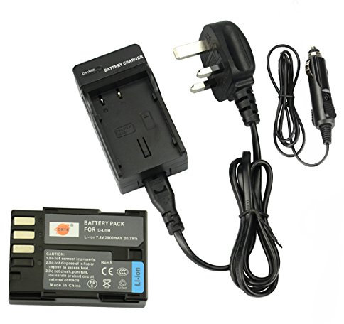 DSTE® D-LI90 Rechargeable Li-ion Battery + DC93U Travel and Car Charger Adapter for Pentax K-01 K-3 K-3II K-5 K-52K-5II K-5IIs K-7 K-7D645D 645Z Digatal Camera