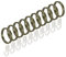 Liedeco Gardinenringe für Gardinenstangen Blues ø 20 mm | 10 Stück | Messing-antik