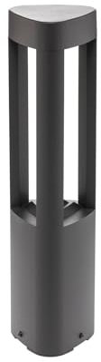 Lucande LED Außenleuchte Pirron (spritzwassergeschützt (Modern) in Schwarz aus Aluminium (1 flammig,) - Wegeleuchte Pollerleuchte Wegelampe Sockelleuchte