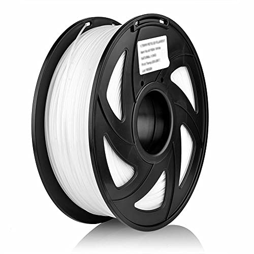 S SIENOC PLA+ Filament 1KG 3D Drucker PLA+ Filament 1,75mm 3D Drucker Filament Weiß (PLA+ Weiß)