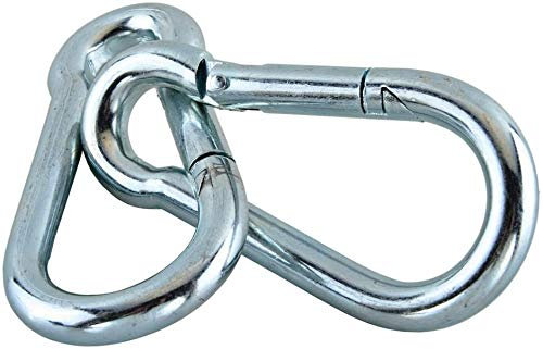 Talk-Point GmbH 2 x Karabinerhaken Stahl verzinkt DIN5299 (100mm x 10mm)