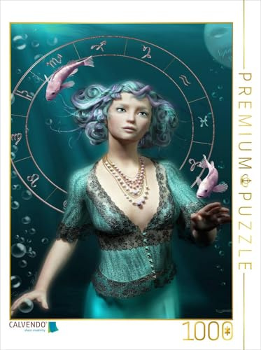 CALVENDO Puzzle Sternzeichen Fische | 1000 Teile Lege-Größe 48 x 64 cm Foto-Puzzle für glückliche Stunden