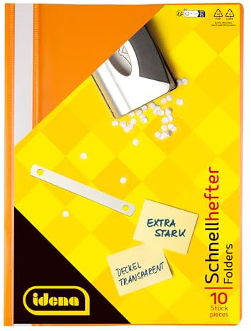 Idena Schnellhefter A4 PP orange extra stark
