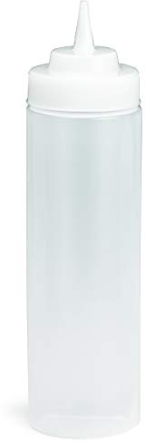 Tablecraft 24 oz Wide Mouth Squeeze Dispenser [Set of 12]
