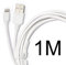 doupi 1m Ladekabel USB Datenkabel 8pin Stecker Anschluss Kompatibel mit iPhone iPad iPod, weiß