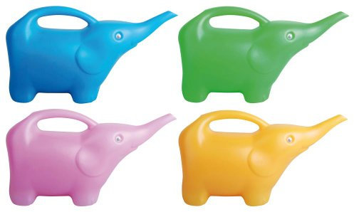 Esschert Design Gießkanne, Wasserkanne Motiv Elefant, 1 Stück, Sortiert, ca. 28 cm x 12 cm x 16 cm