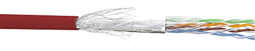 InLine 72099R Patchkabel Cat.5e, rot, SF/UTP, AWG26, PVC, 100m