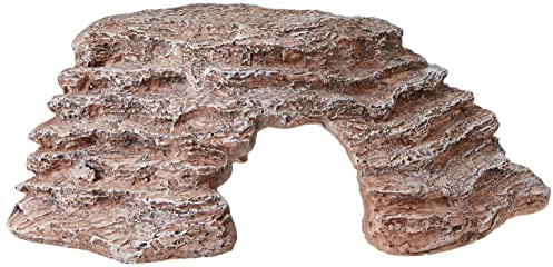 Komodo Basking Platform Corner Ramp for Reptiles in Brown 100% Natural Non Toxic Easy Clean Terrarium Vivarium Climbing Decor for Enclosures - Large