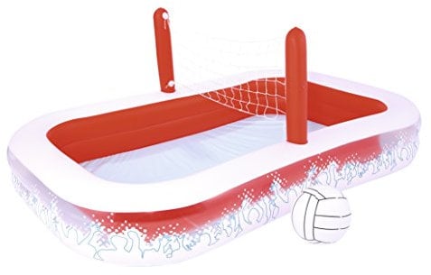 Bestway 54125 - Piscina Family con Pallavolo, 254 x 162 x 97 Cm , Contiene 1 Palla per Giocare
