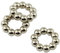 50 Stück Christbaumkugel Donut Spacer Perlen Beads 15 m (59004–237)