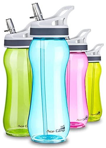 AceCamp Tritan 15536 Trinkflasche – Sportflasche auslaufsicher – BPA-frei – 550 ml, Blau