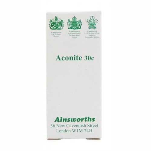 Ainsworths Aconite 30c Homoeopathic Rem 120 tablet X 3 (Pack of 3)