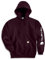 Carhartt Midweight Sleeve Logo Hooded Felpa con Cappuccio, Viola (Closeout), M Uomo