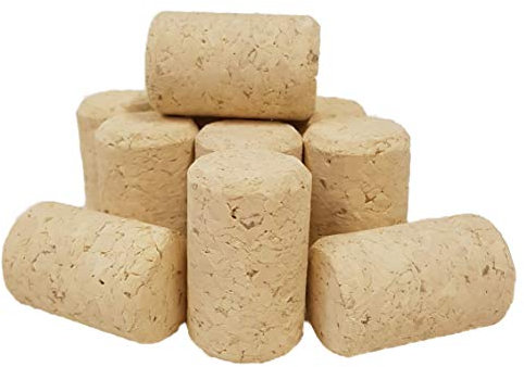 200 Stück Weinkorken, unbehandelte Korken, gepresst 38 x 23,5 mm / Preßkorken