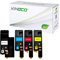 4 Toner kompatibel mit Xerox Phaser 6020BI, 6022, 6027, WorkCentre WC 6025, 6027 - Schwarz 2.000 Seiten, Color je 1.000 Seiten