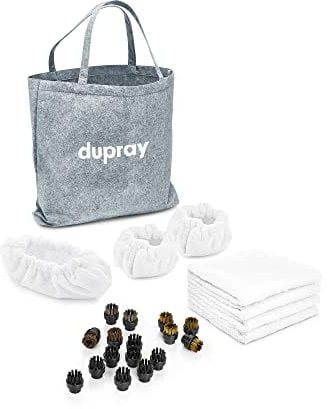 Dupray Pack Pro de Nettoyage à Vapeur, Kit de 24 Accessoires pour Nettoyeurs à Vapeur Dupray