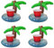 Inflatable PALM TREE Drink Drinks Can Holder Floating Hot Tub Pool Pack Of 4 by Tri Products