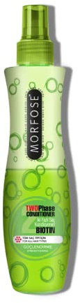 Morfose Biotin 2-Phasen Leave-In Conditioner Spray 220ml – Haarpflegespülung - Haarpflege gegen Haarausfall – stärkt, entwirrt, schützt & pflegt ohne Ausspülen