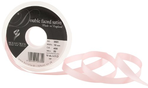 Berisfords Double Satin Ribbon, Pink Azalea, 20 m