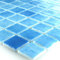 Glas Schwimmbad Pool Mosaik 25x25x4mm Hellblau Mix