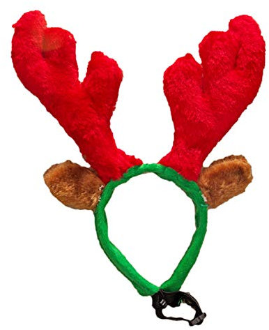 Ciffre Weihnachtsmützen Mütze Nikolausmütze Weihnachtsmütze - Geweih Hund