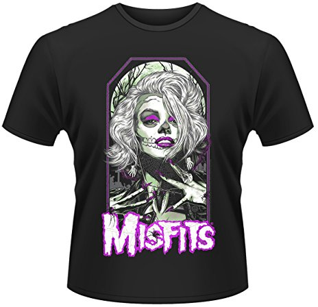 Plastic Head Men's Misfits Original Misfit Banded Collar Short Sleeve T-Shirt, Black, XX-Large