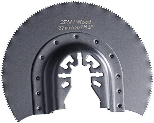 AGT Professional Sägeblätter: Rostfreies Rundsägeblatt für Multitools, 87 mm, CRV, Schnellspannung (Multifunktionswerkzeug Sägeblätter, Bimetall-Rundsägeblätter, Multitool)