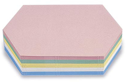 magnetoplan Moderationskarten, Königswabe | BxH 297x165 mm | 500 Stück | Kommunikationskarten in 5 Pastellfarben | Für Meetings und Präsentationen | FSC-zertifiziert